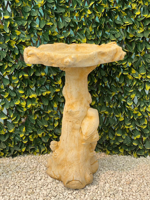 Melmar Stone Little Owl Birdbath