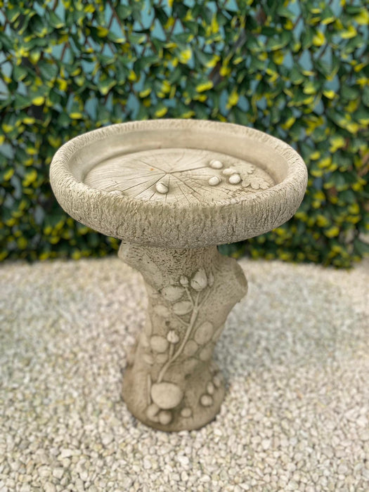 Melmar Stone English Rose Bird Bath