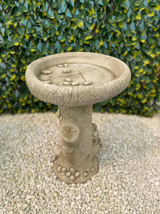 Melmar Stone English Rose Bird Bath