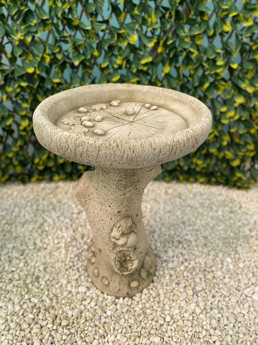 Melmar Stone English Rose Bird Bath